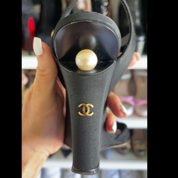 Authentic Chanel wedges - Picture 3 of 5